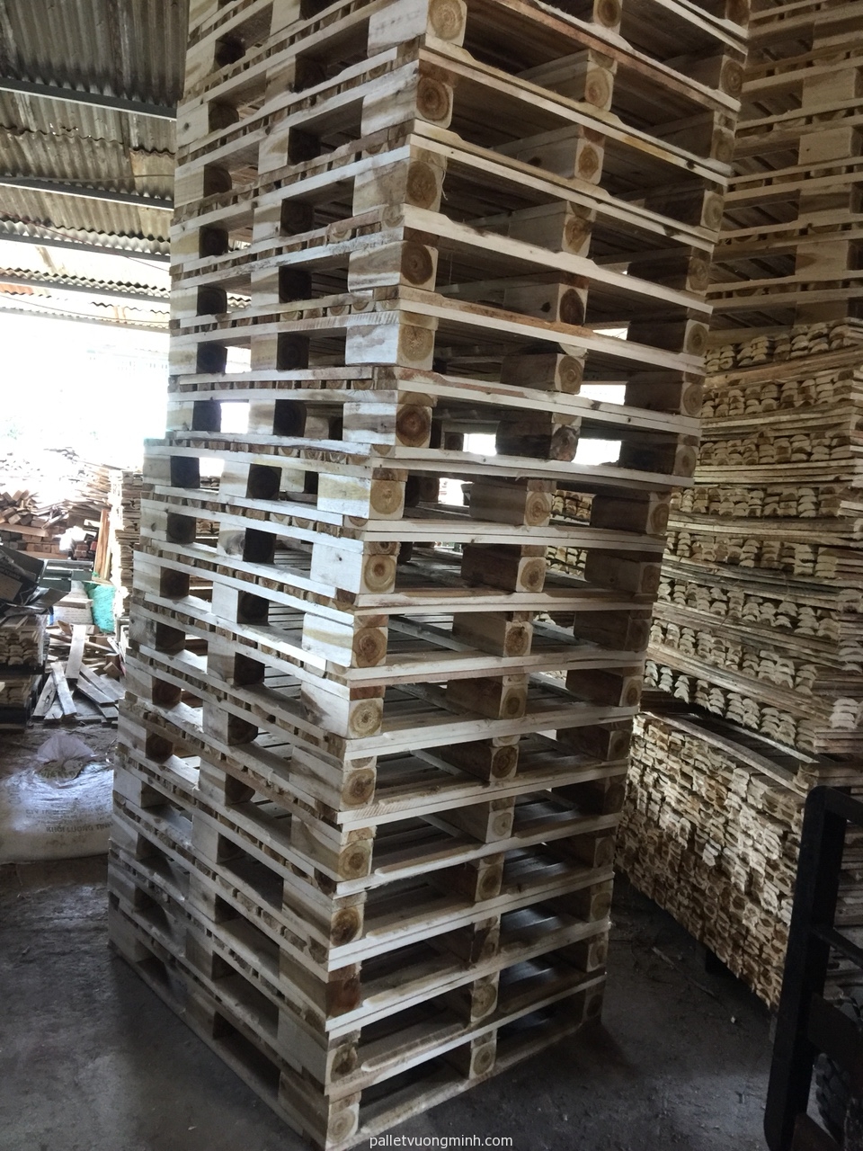 Công trình đóng 200 pallet gỗ theo tiêu chuẩn Loscam ASIA