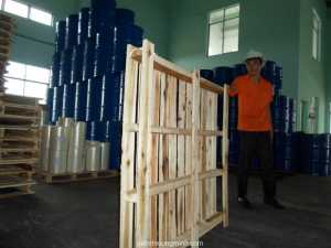 Pallet gỗ 1140x1140 kê thùng phi G0044