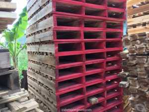 Pallet gỗ 1100x1100 2 mặt G48