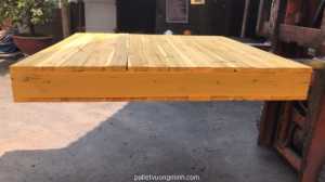 Pallet gỗ kín sơn 1200x1200x140mm