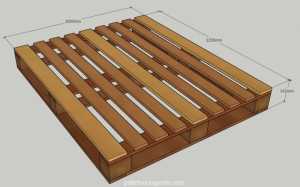 Pallet Gỗ Xuất Khẩu VM100x120 Loại 4 cổng nâng