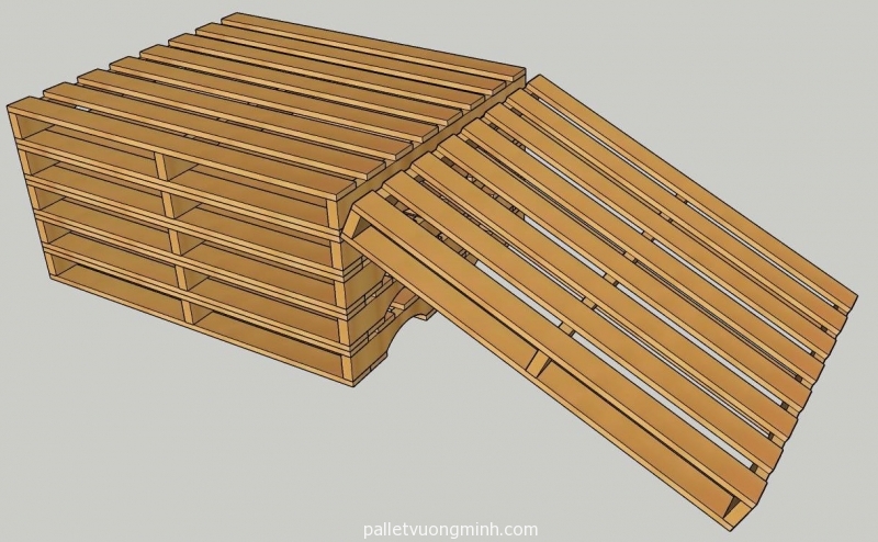 Pallet đài loan 1100x1300 4 cổng nâng